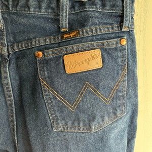 Mens Wrangler Cowboy Cut Original Fit Blue Jeans sz 36 X 30